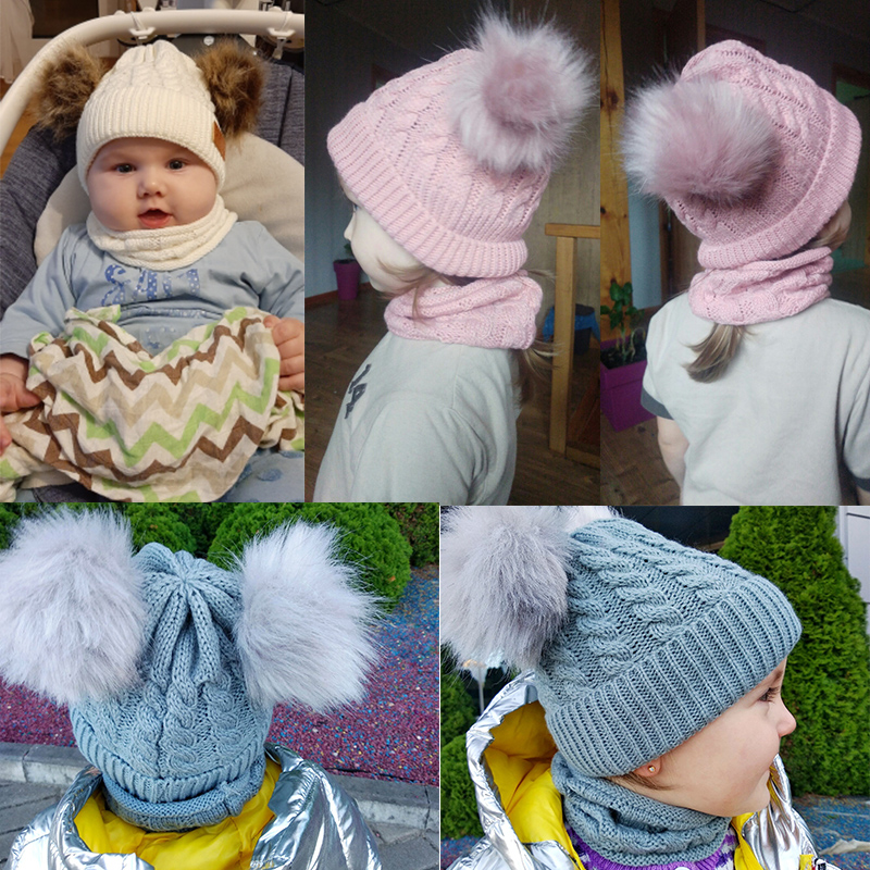 Toddler Winter Hat Kids Scarf Set